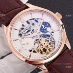 Vacheron Constantin Grand Complication Watch Rose Gold Brown Leather Band